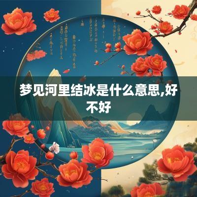 梦见河里结冰是什么意思,好不好