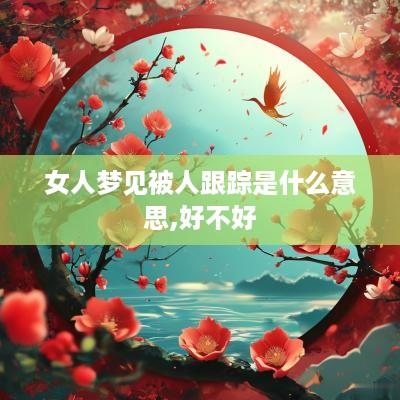 女人梦见被人跟踪是什么意思,好不好