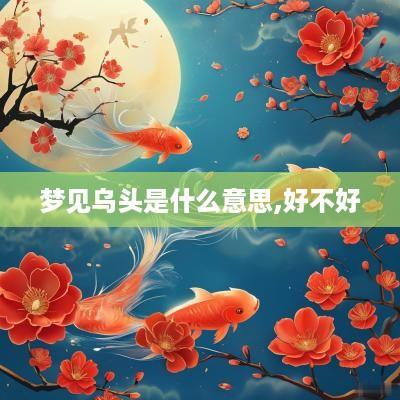 梦见乌头是什么意思,好不好