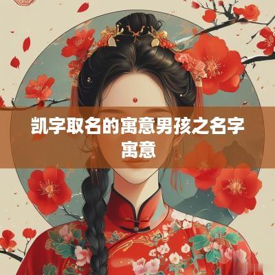 凯字取名的寓意男孩之名字寓意