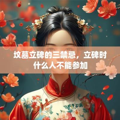 坟墓立碑的三禁忌，立碑时什么人不能参加