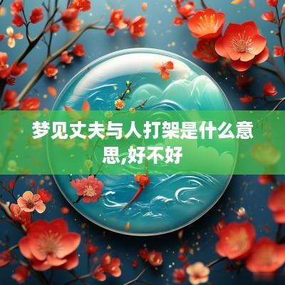 梦见丈夫与人打架是什么意思,好不好