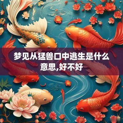 梦见从猛兽口中逃生是什么意思,好不好