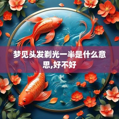 梦见头发剃光一半是什么意思,好不好