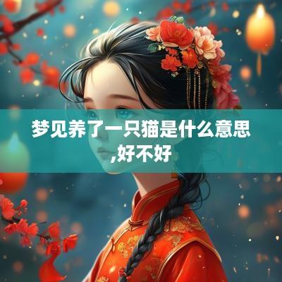 梦见养了一只猫是什么意思,好不好
