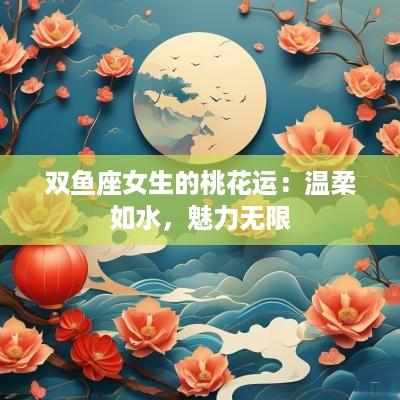 双鱼座女生的桃花运：温柔如水，魅力无限