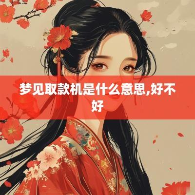 梦见取款机是什么意思,好不好