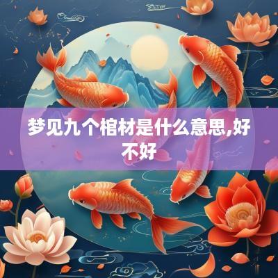 梦见九个棺材是什么意思,好不好