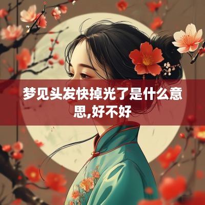 梦见头发快掉光了是什么意思,好不好