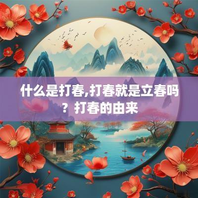 什么是打春,打春就是立春吗？打春的由来