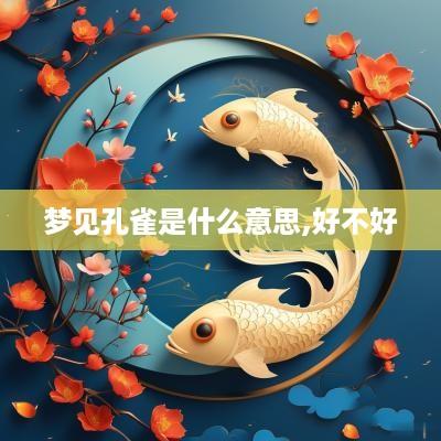 梦见孔雀是什么意思,好不好