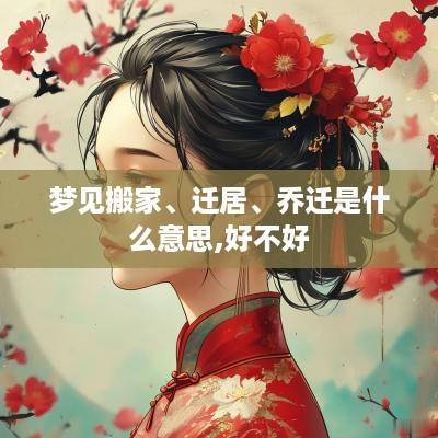 梦见搬家、迁居、乔迁是什么意思,好不好