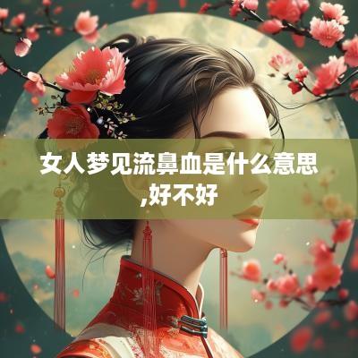 女人梦见流鼻血是什么意思,好不好