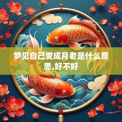 梦见自己变成月老是什么意思,好不好