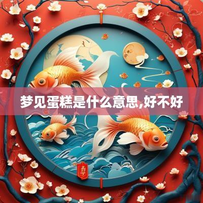 梦见蛋糕是什么意思,好不好