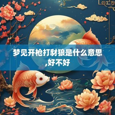 梦见开枪打豺狼是什么意思,好不好