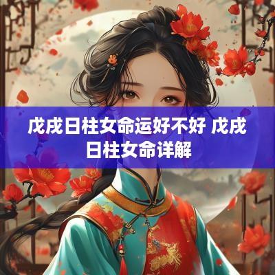 戊戌日柱女命运好不好 戊戌日柱女命详解