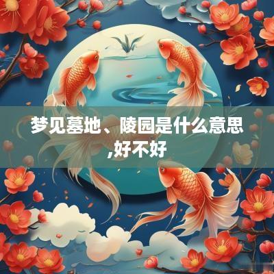 梦见墓地、陵园是什么意思,好不好