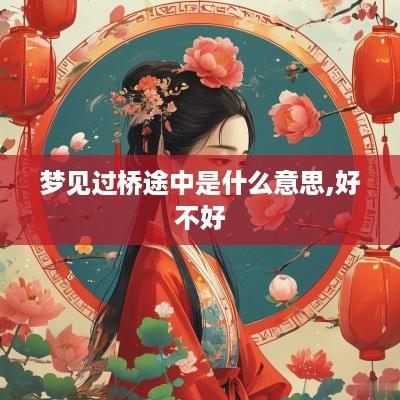 梦见过桥途中是什么意思,好不好
