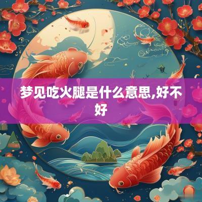 梦见吃火腿是什么意思,好不好