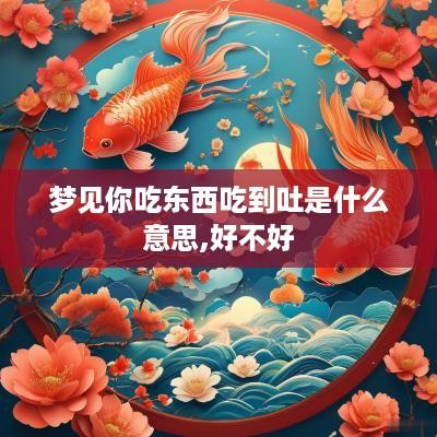 梦见你吃东西吃到吐是什么意思,好不好