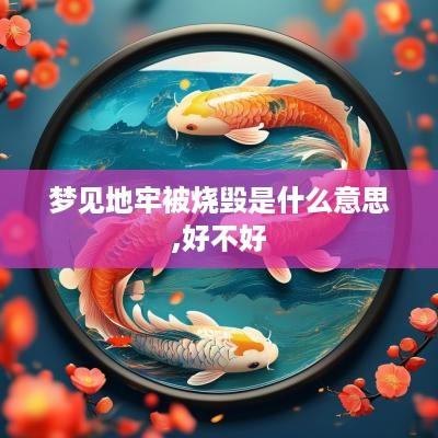梦见地牢被烧毁是什么意思,好不好