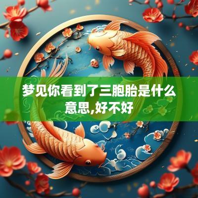 梦见你看到了三胞胎是什么意思,好不好