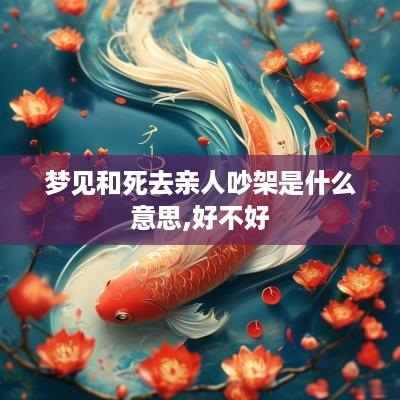 梦见和死去亲人吵架是什么意思,好不好