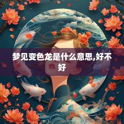 梦见变色龙是什么意思,好不好
