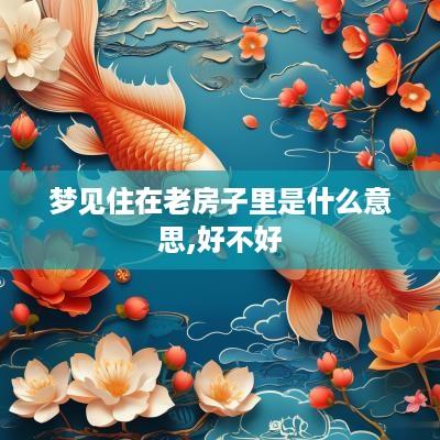 梦见住在老房子里是什么意思,好不好