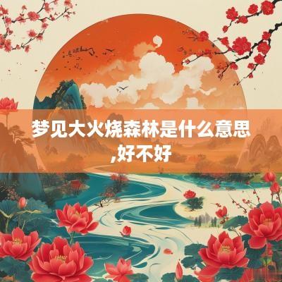 梦见大火烧森林是什么意思,好不好