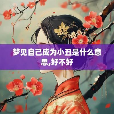 梦见自己成为小丑是什么意思,好不好