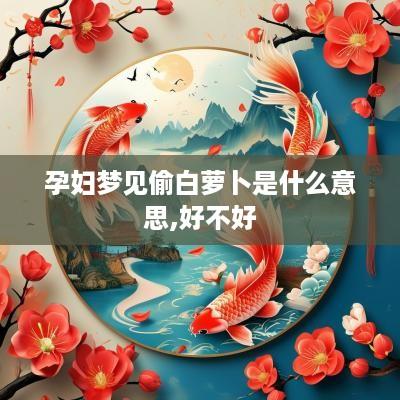 孕妇梦见偷白萝卜是什么意思,好不好