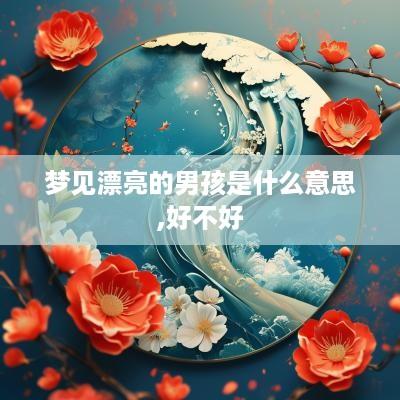 梦见漂亮的男孩是什么意思,好不好