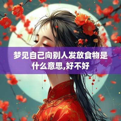 梦见自己向别人发放食物是什么意思,好不好