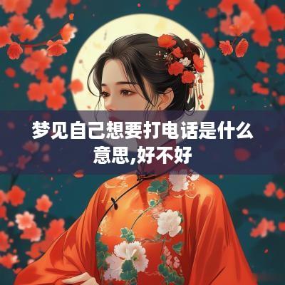 梦见自己想要打电话是什么意思,好不好