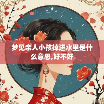 梦见亲人小孩掉进水里是什么意思,好不好