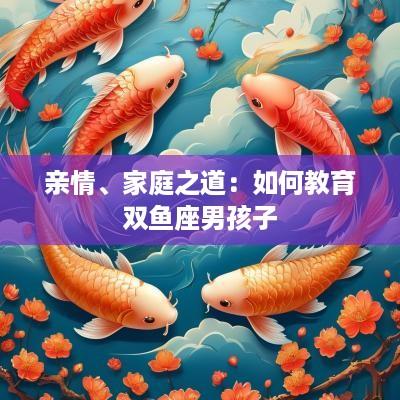 亲情、家庭之道：如何教育双鱼座男孩子