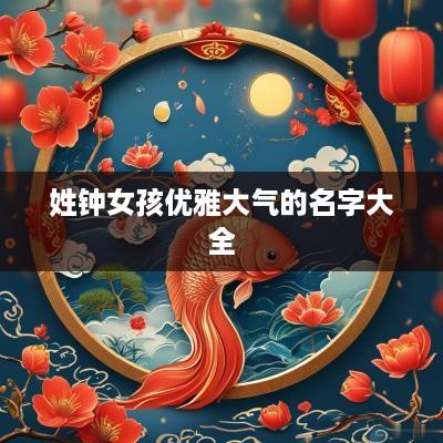 姓钟女孩优雅大气的名字大全