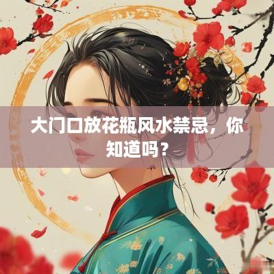 大门口放花瓶风水禁忌，你知道吗？