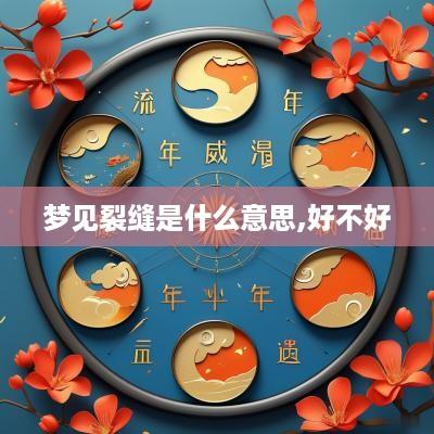 梦见裂缝是什么意思,好不好