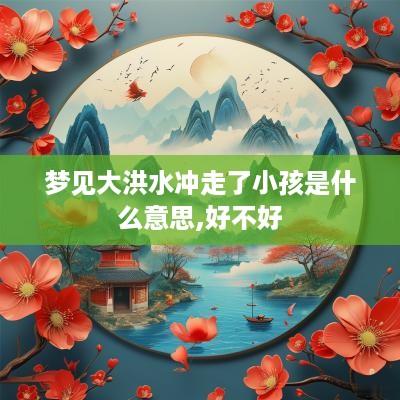 梦见大洪水冲走了小孩是什么意思,好不好
