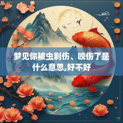 梦见你被虫刺伤、咬伤了是什么意思,好不好