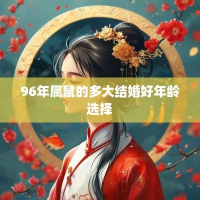 96年属鼠的多大结婚好年龄选择