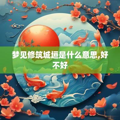 梦见修筑城垣是什么意思,好不好