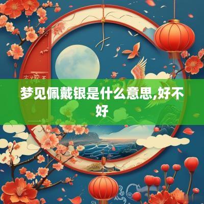 梦见佩戴银是什么意思,好不好