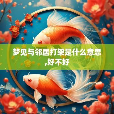 梦见与邻居打架是什么意思,好不好