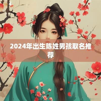 2025年出生陈姓男孩取名推荐