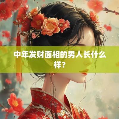 中年发财面相的男人长什么样？