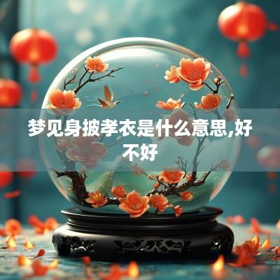 梦见身披孝衣是什么意思,好不好